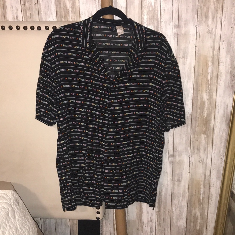 Buttoned up pride shirt
